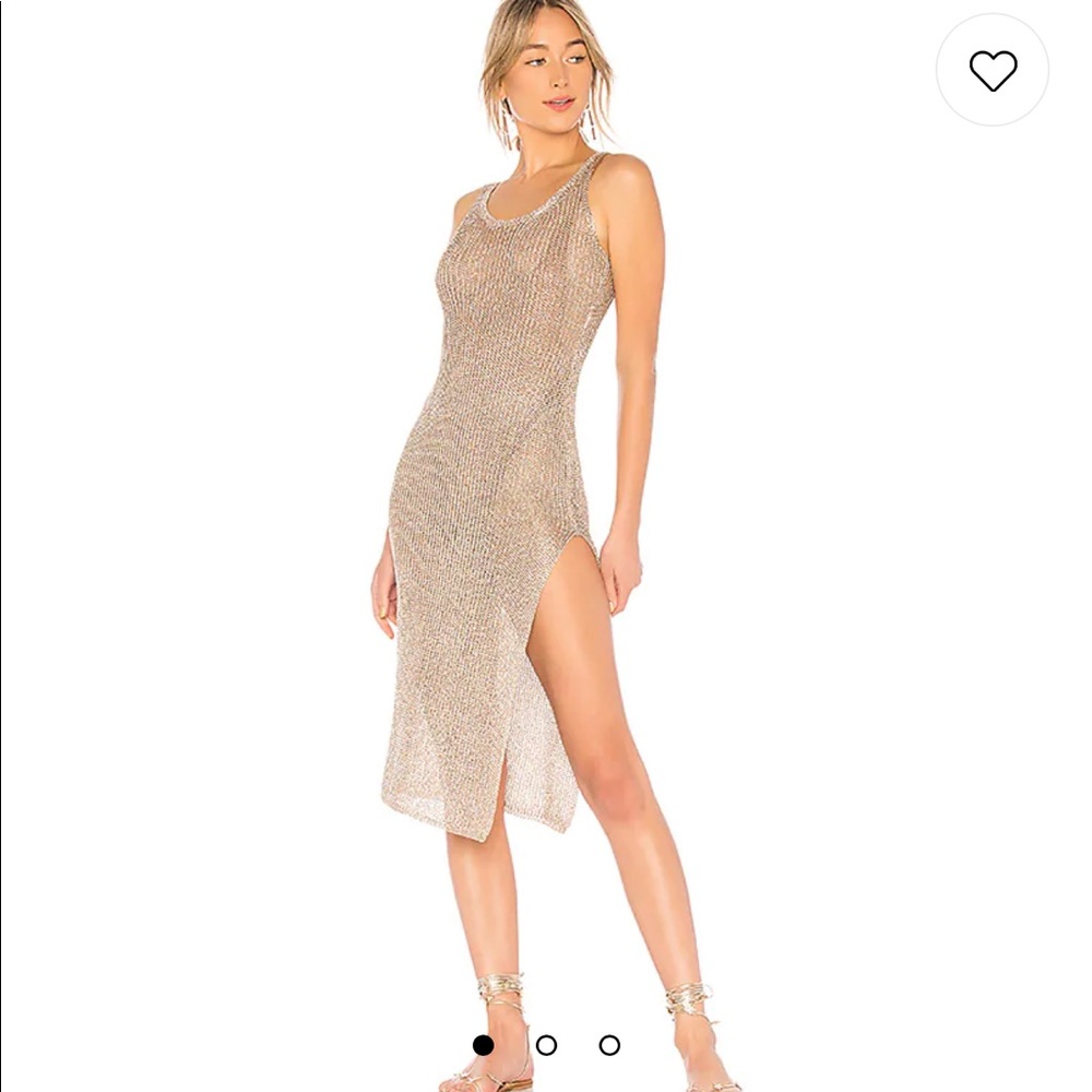 LOVERS AND FRIENDS Fiona dress in rose gold